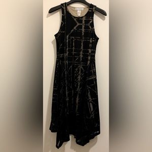 Women’s Abstract black and cream dress by Kelly Renee size medium